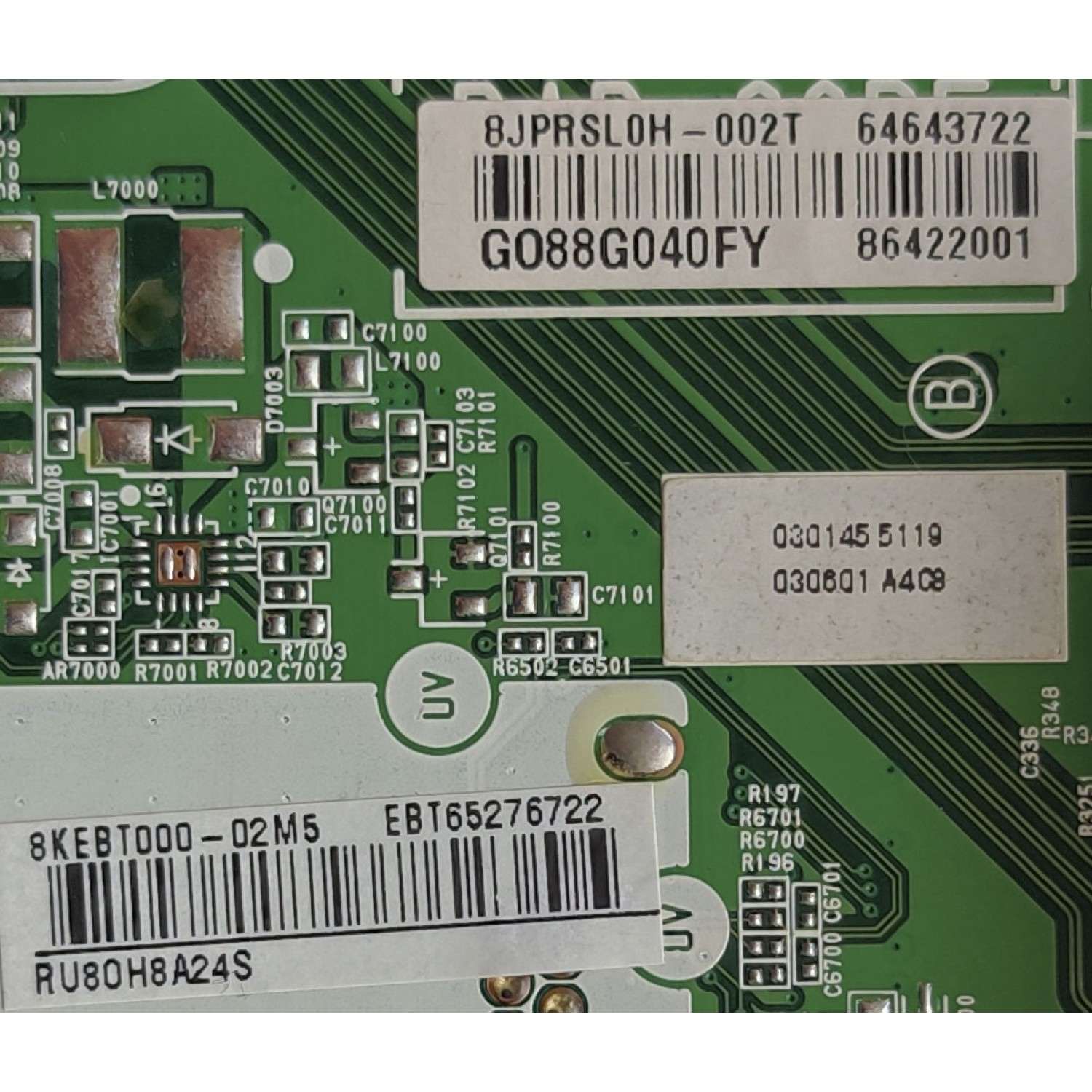 MAIN PARA TV LG / NUMERO DE PARTE EBT65276722 / EAX67895403(1.0) / 64643722 / 86422001 / PANEL LC750EQF (FL)(M2) / MODELO 75SK8070PUA.AUSWLJR	 - Imagen 2